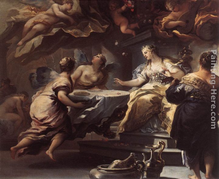 Luca Giordano Psyche Served by Invisible Spirits